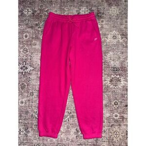 Fabletics Hot Pink High Waisted Oversized Fleece Joggers Sweatpants Medium